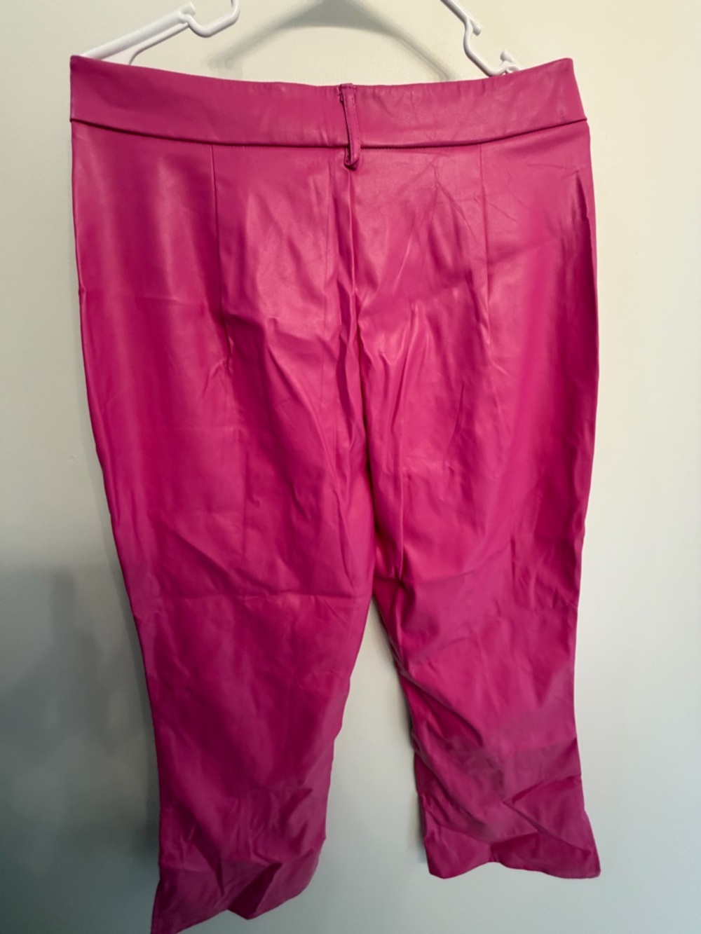 Women’s Split Hem PU Leather Flare Leg Pants Size XL - Picture 5 of 5